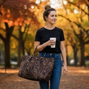 Antonio Melani Calf Hair Leather Large Tote Bag ‼️Has Had Repairs‼️